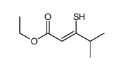 ethyl 4-methyl-3-sulfanylpent-2-enoate Structure