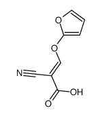 2-cyano-3-(furan-2-yloxy)prop-2-enoic acid Structure