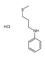 N-(3-methylsulfanylpropyl)aniline,hydrochloride结构式