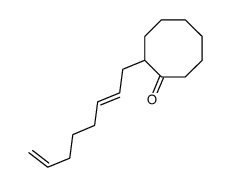 2-octa-2,7-dienylcyclooctan-1-one结构式