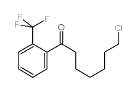 7-CHLORO-1-OXO-1-(2-TRIFLUOROMETHYLPHENYL)HEPTANE structure