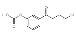 3'-ACETOXY-4-CHLOROBUTYROPHENONE structure