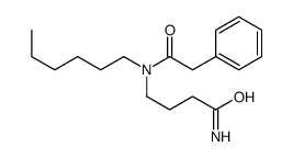 4-[hexyl-(2-phenylacetyl)amino]butanamide Structure