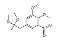 5-(2,2-dimethoxypropyl)-1,2-dimethoxy-3-nitrobenzene结构式