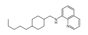 N-[(4-pentylcyclohexyl)methyl]quinolin-8-amine Structure