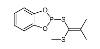 pyrocatechol S-<1-(methylthio)-2-methyl-1-propenyl> thiophosphite结构式