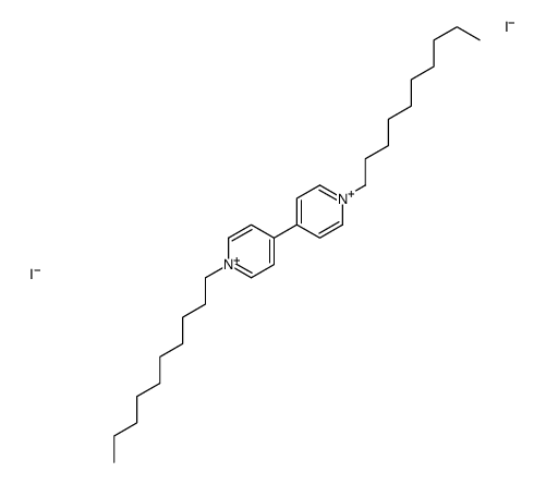 1-decyl-4-(1-decylpyridin-1-ium-4-yl)pyridin-1-ium,diiodide Structure