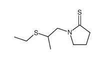 2-Pyrrolidinethione,1-[2-(ethylthio)propyl]- structure