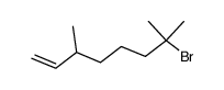 7-Brom-3,7-dimethyl-1-octen Structure