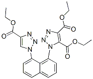 [1,1'-(Naphthalene-1,8-diyl)bis(1H-1,2,3-triazole)]-4,4',5-tricarboxylic acid triethyl ester结构式