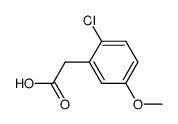 2-(2-chloro-5-methoxy-phenyl)acetic acid结构式