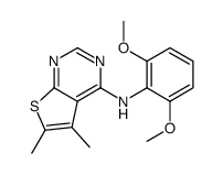 N-(2,6-dimethoxyphenyl)-5,6-dimethylthieno[2,3-d]pyrimidin-4-amine Structure