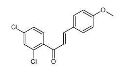 1-(2,4-dichlorophenyl)-3-(4-methoxyphenyl)prop-2-en-1-one结构式