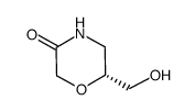 (R)-6-Hydroxymethyl-morpholin-3-one structure