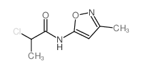 2-Chloro-N-(3-methyl-isoxazol-5-yl)-propionamide结构式