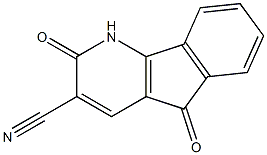 2,5-dioxo-2,5-dihydro-1H-indeno[1,2-b]pyridine-3-carbonitrile结构式