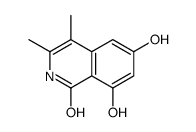6,8-dihydroxy-3,4-dimethyl-2H-isoquinolin-1-one结构式