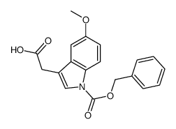 2-(5-methoxy-1-phenylmethoxycarbonylindol-3-yl)acetic acid Structure