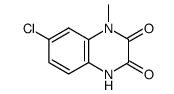 7-chloro-1-methyl-1,4-dihydroquinoxaline-2,3-dione结构式