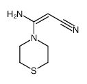 3-amino-3-thiomorpholin-4-ylprop-2-enenitrile Structure