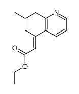 (E)-5,6,7,8-Tetrahydro-7-methyl-5-chinolinylidenessigsaeure-ethylester结构式