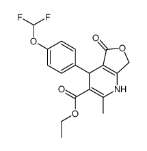 ethyl 5-[4-(difluoromethoxy)phenyl]-3-methyl-7-oxo-8-oxa-2-azabicyclo[ 4.3.0]nona-3,10-diene-4-carboxylate Structure