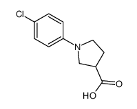 1-(4-chlorophenyl)pyrrolidine-3-carboxylic acid structure