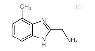 (4-Methyl-1H-benzo[d]imidazol-2-yl)methanamine Structure