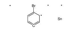 Trimethyl(p-bromophenyl)stannane structure