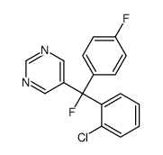 5-[(2-chlorophenyl)-fluoro-(4-fluorophenyl)methyl]pyrimidine结构式