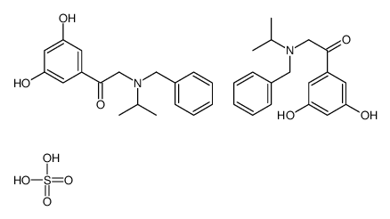 bis[benzyl[2-(3,5-dihydroxyphenyl)-2-oxoethyl]isopropylammonium] sulphate结构式