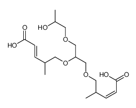 [1-[(2-hydroxypropoxy)methyl]-1,2-ethanediyl]bis[oxy(1-methyl-2,1-ethanediyl)] diacrylate结构式