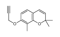 2,2,8-trimethyl-7-prop-2-ynoxychromene结构式
