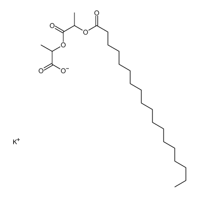 potassium 2-(1-carboxylatoethoxy)-1-methyl-2-oxoethyl stearate结构式
