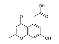 2-(7-hydroxy-2-methyl-4-oxochromen-5-yl)acetic acid Structure
