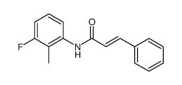 2-Propenamide, N-(3-fluoro-2-methylphenyl)-3-phenyl-, (2E) Structure
