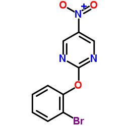 2-(2-Bromophenoxy)-5-nitropyrimidine结构式