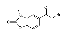 5-(2-bromopropanoyl)-3-methyl-1,3-benzoxazol-2-one Structure