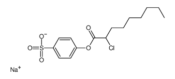 sodium,4-(2-chlorononanoyloxy)benzenesulfonate结构式