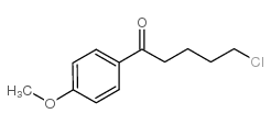 5-氯-1-(4-甲氧基苯基)-1-氧代戊烷结构式