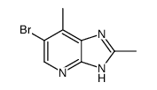 6-bromo-2,7-dimethyl-3H-imidazo[4,5-b]pyridine结构式