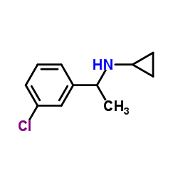 N-[1-(3-Chlorophenyl)ethyl]cyclopropanamine结构式