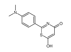 2-[4-(dimethylamino)phenyl]-6-hydroxy-1,3-thiazin-4-one结构式