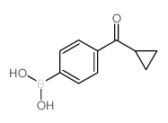 (4-(Cyclopropanecarbonyl)phenyl)boronic acid Structure