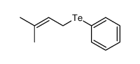 3-Methyl-2-butenyl phenyl telluride Structure