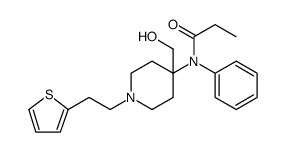 Propanamide, N-[4-(hydroxymethyl)-1-[2-(2-thienyl)ethyl]-4-piperidinyl]-N-phenyl Structure