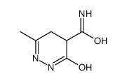 3-methyl-6-oxo-4,5-dihydro-1H-pyridazine-5-carboxamide结构式