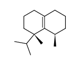 (1S,8R)-1-Isopropyl-1,8-dimethyl-1,2,3,4,5,6,7,8-octahydro-naphthalene结构式