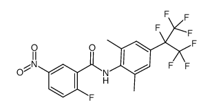 N-[2,6-dimethyl-4-(1,2,2,2-tetrafluoro-1-trifluoromethyl-ethyl)-phenyl]-2-fluoro-5-nitro-benzamide结构式