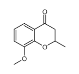 2,3-dihydro-8-methoxy-2-methylchromen-4-one结构式